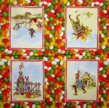 221 Rabbits:  unnatürlich - 3-ply  (red) - Ihr